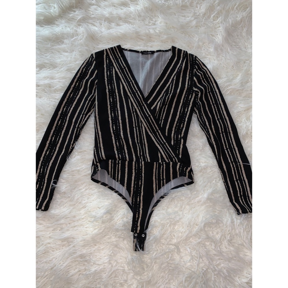 Fashion Nova Stripe Bodysuit